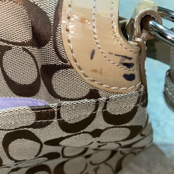 Coach signature Soho pleated Jacquard leather bag - Picture 9 of 10